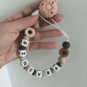 Customizable Silicone Pacifier Chain - Newborn Pacifier Clip - Baby Shower Gift Idea - Safe Accessory for Babies