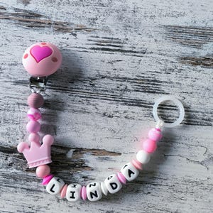 Customizable Silicone Pacifier Chain - Newborn Pacifier Clip - Baby Shower Gift Idea - Safe Accessory for Babies