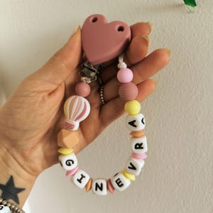 Customizable Silicone Pacifier Chain - Newborn Pacifier Clip - Baby Shower Gift Idea - Safe Accessory for Babies