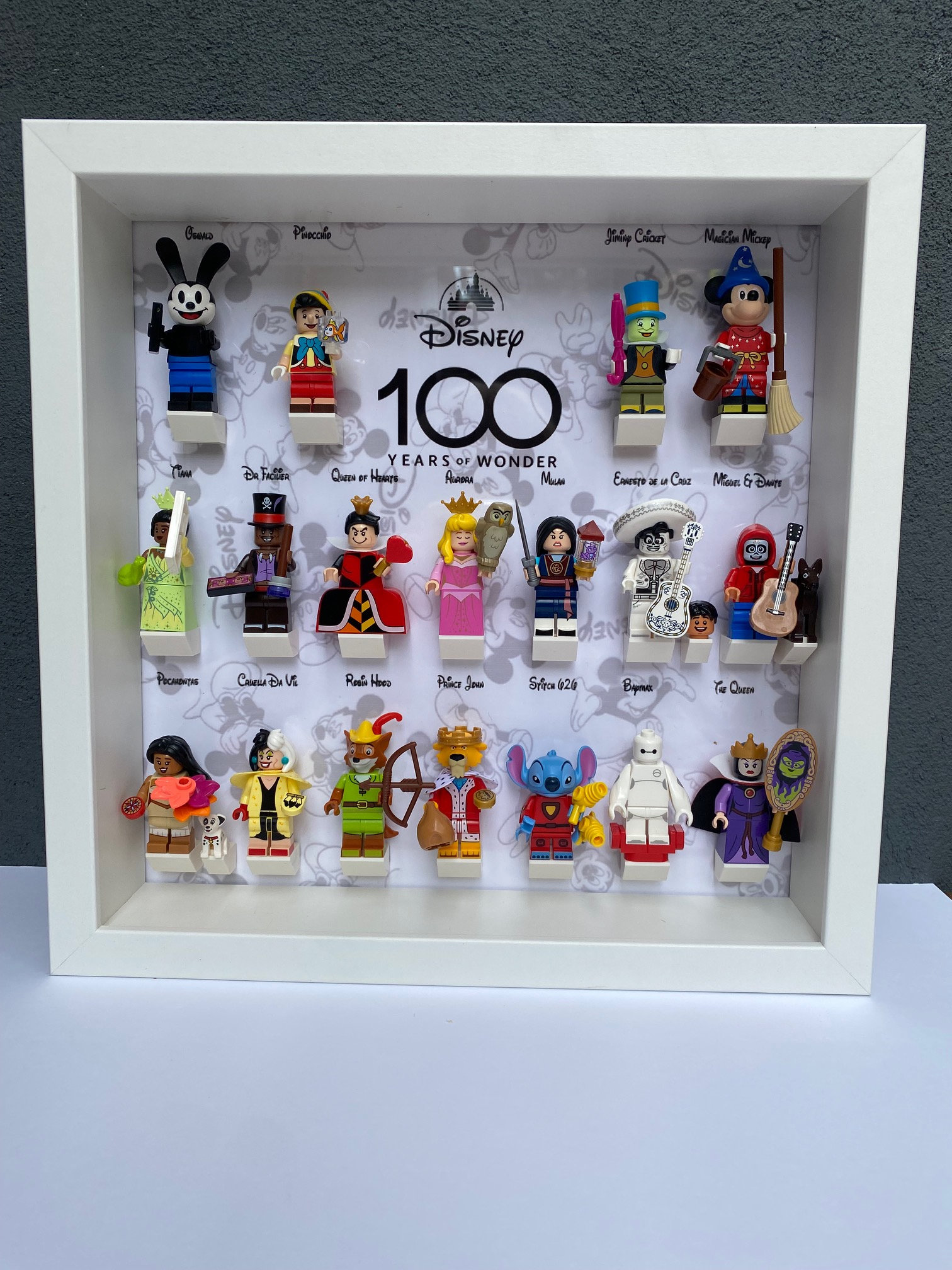 Acrylic Display Case for LEGO Minifigures Disney 100 Series 