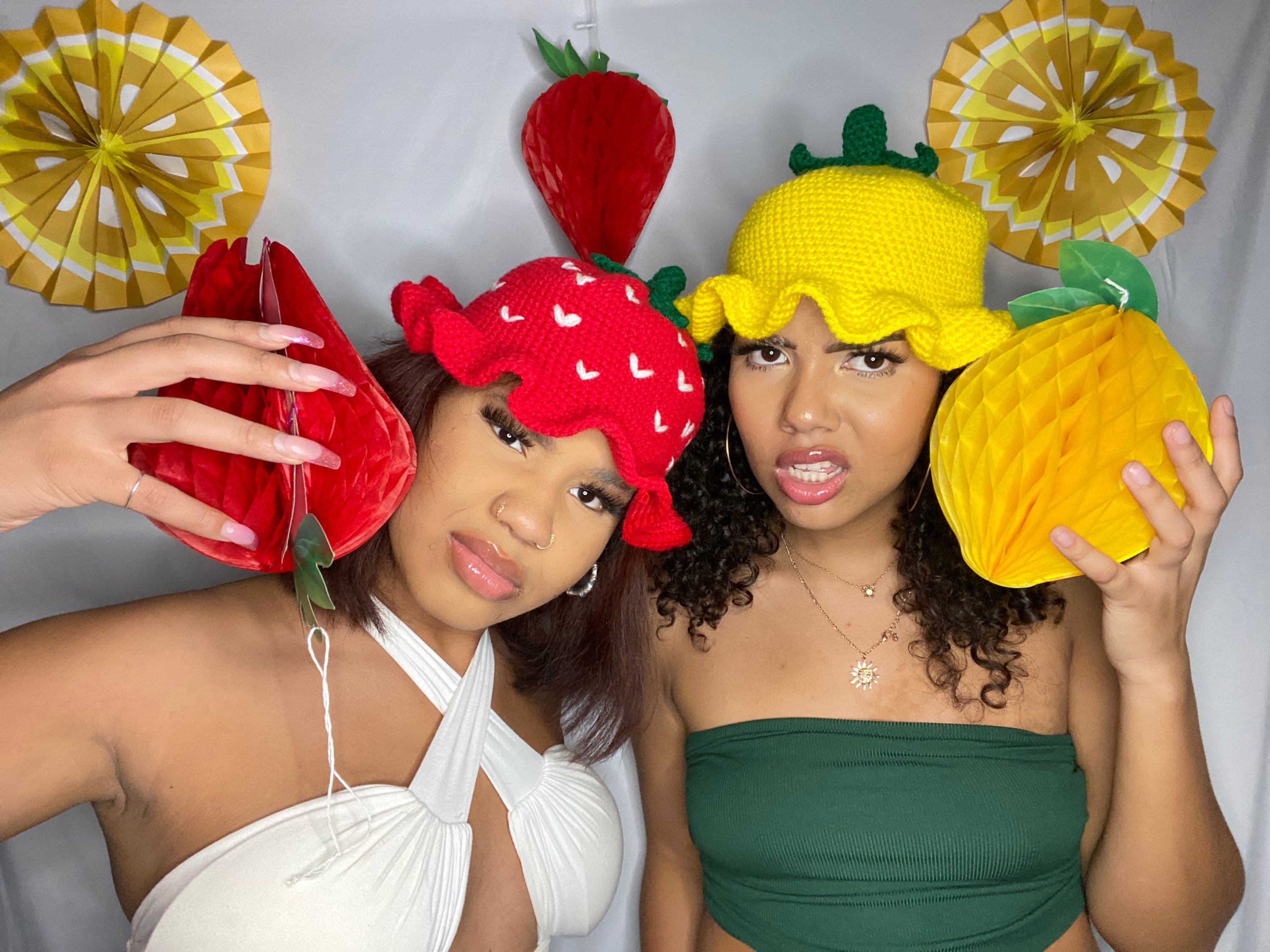 Strawberry Bucket Hat Etsy