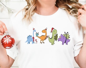 Dinosaur Christmas Sweatshirt, Dinosaur Sweatshirt, Funny Christmas Shirt, Dinosaur Sweater, Dinosaur Lover T, Dinosaur Christmas Crewneck