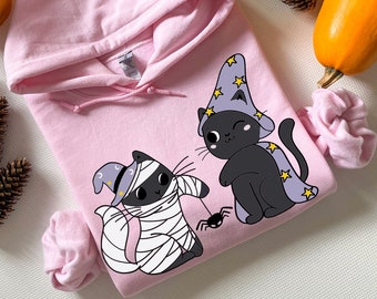 Cat Sweatshirt, Halloween Hoodie, Cat lovers hoodie, cat sweatshirt gift