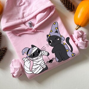 Cat Sweatshirt, Halloween Hoodie, Cat lovers hoodie, cat sweatshirt gift