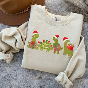 Dinosaur Christmas Sweatshirt, Dinosaur Sweatshirt, Funny Christmas Shirt, Santasaurus Sweater, Dinosaur Lover, Dinosaur Christmas Crewneck