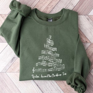 Christmas Tree Sweatshirt, Rockin Around The Christmas Tree, Women Christmas Shirts, Christmas Trees Shirt, Holiday Sweatshirt, Winter Shirt