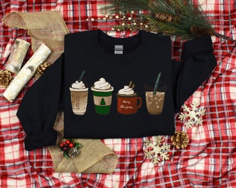 Christmas Coffee Sweatshirt, Christmas Shirt, Christmas Shirt For Women, Christmas Coffee Shirt, Cute Christmas Shirts