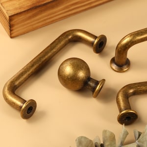 Antique bronze kitchen cabinet handles, cupboard modern pull knobs