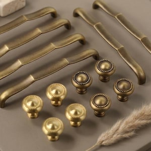 Antique wave cabinet Drawer Pulls, retro Cabinet knobs, kitchen cupboard handles Hardware