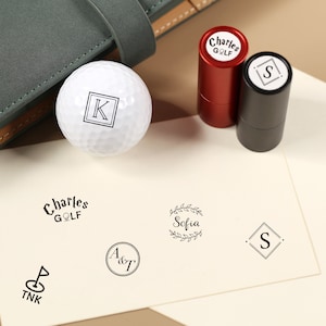 Personalisierter Golfball Stempel, Golfball Marker, Benutzerdefinierter Golfball Stempel, benutzerdefinierter rostfreier Stempel, Tintenballstempel, Golfer-Sportgeschenk
