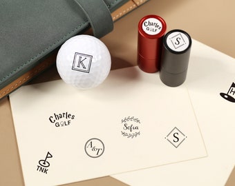 Personalisieren Sie Ihren eigenen Golfball-Stempel, Golfball-Marker, individuellen Golfball-Stempel, individuellen Edelstahl-Stempel, Tintenball-Stempel, Golfer-Sport-Geschenk