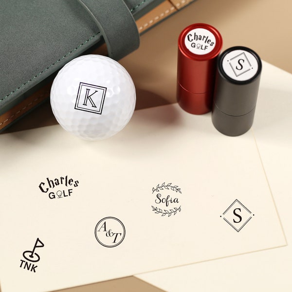 Personalisierter Golfball Stempel, Golfball Marker, Benutzerdefinierter Golfball Stempel, benutzerdefinierter rostfreier Stempel, Tintenballstempel, Golfer-Sportgeschenk