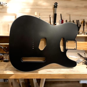 Black Matte Nitro, TL Replacement Guitar Body, SS Route