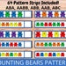 Teddy Bears Pattern Activity, Rainbow Bear Counters, Preschool Math ...