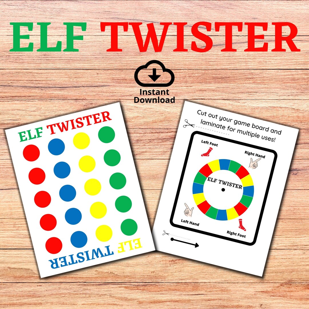 Elf Gaming VIDEO GAMES Play Printable Instant Download 