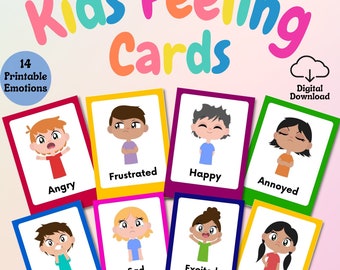Emotions Flashcards Feelings, Self-Regulation Zones, Kids Calming Corner, Feelings Poster, Identifying Emotions, SEL Tools, ASD Support