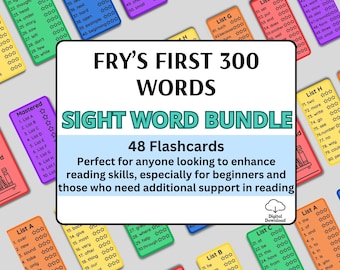 Cartes-éclair imprimables Les 300 premiers mots à vue de Fry, Mots à vue (maternelle-2e année), Cartes-éclair à haute fréquence, Mur de mots pour la classe