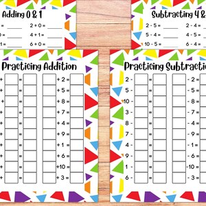 Addition och subtraktion matematikfakta, övningssidor för grundskolans matematik, utskrivbar arbetsbok, mattearbetsblad för hemundervisning, addition och subtraktion bild 4