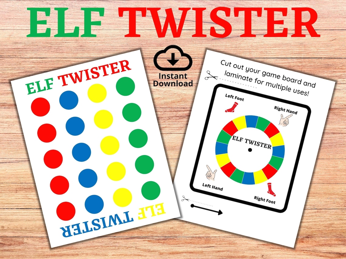 Elf Twister Printable Game Easy - Il 1140xN.4312767630 Bx3j 