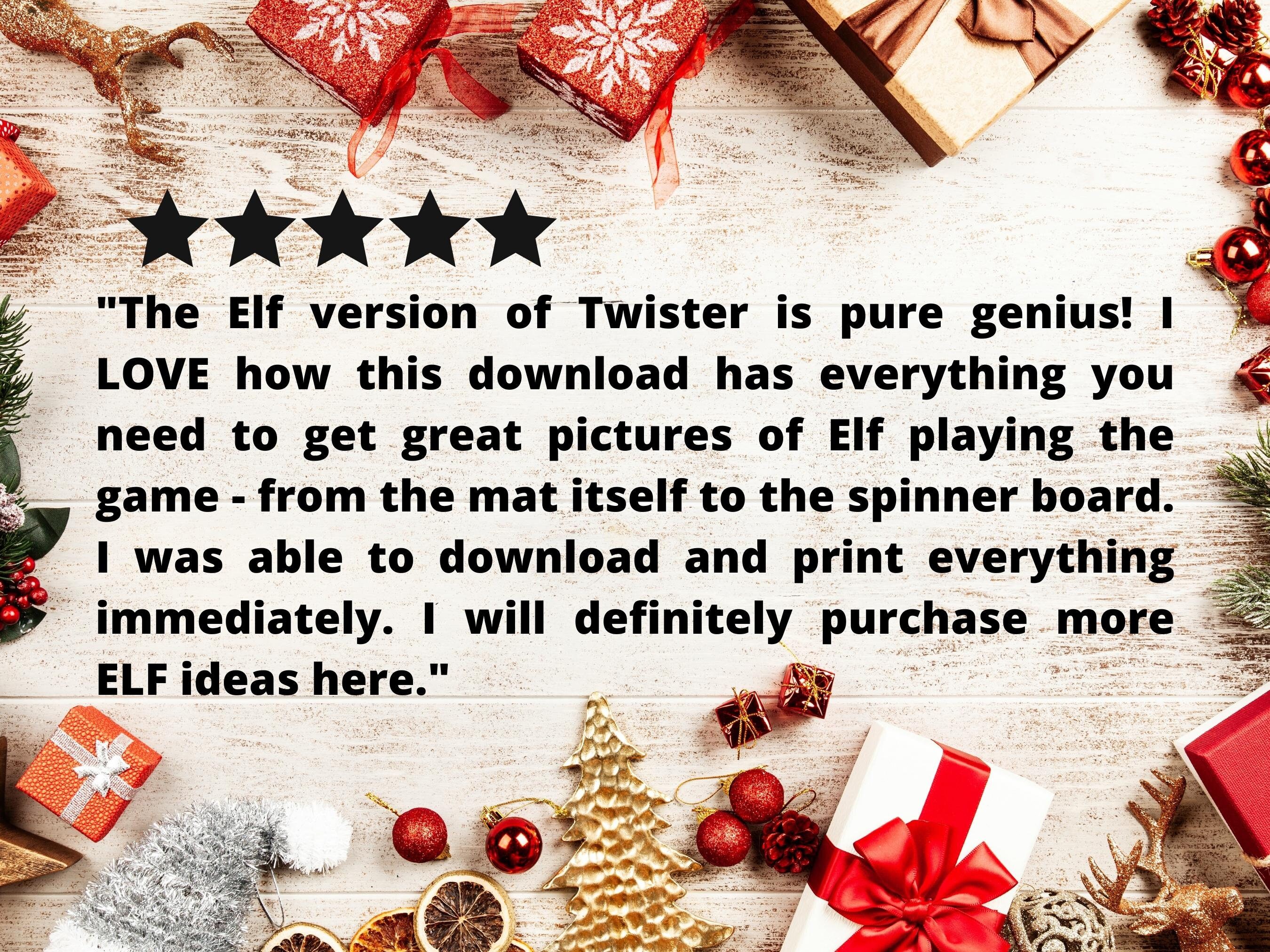 Elf Twister Printable Game Easy Elf Idea Elf Game Printable - Etsy UK