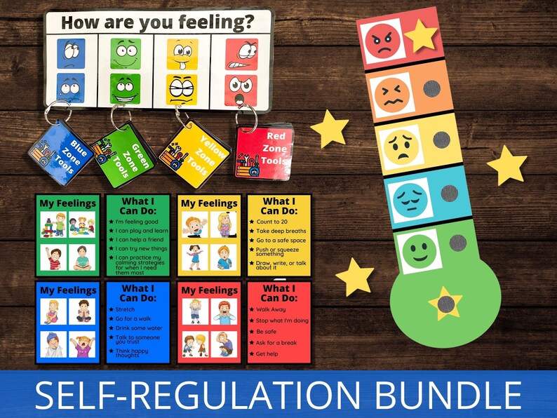 Coping Strategy Cards Words for My Feelings Self Regulation - Etsy ...