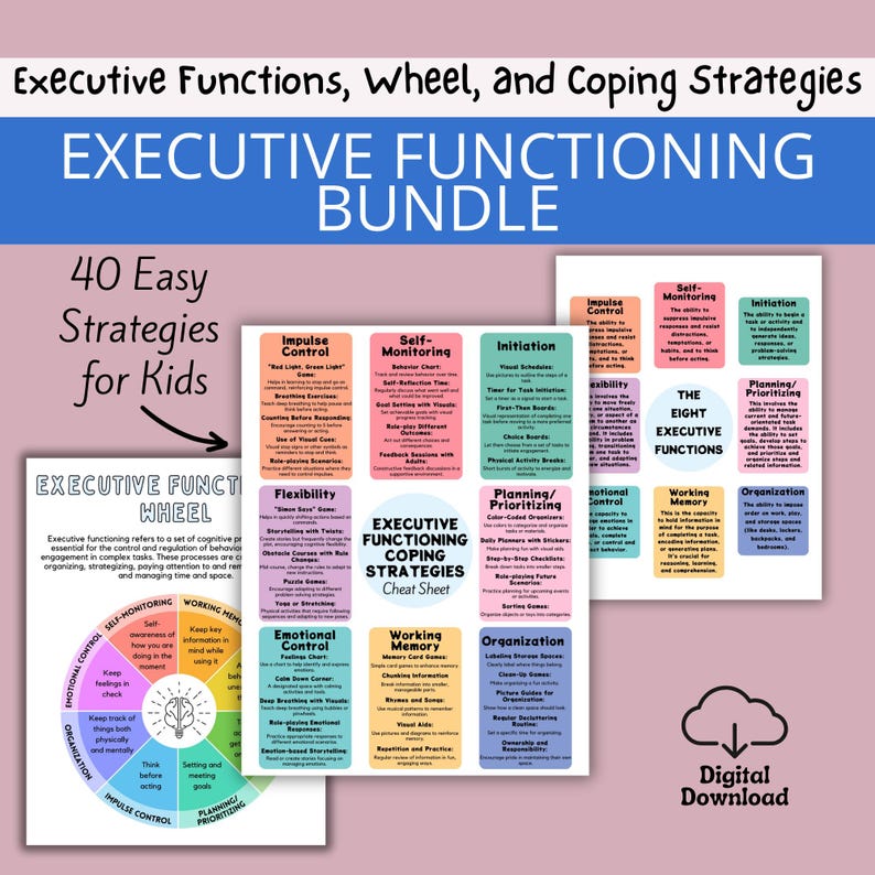 Executive Functioning Coping Strategies, Kids ADHD Resources, ASD Tools ...