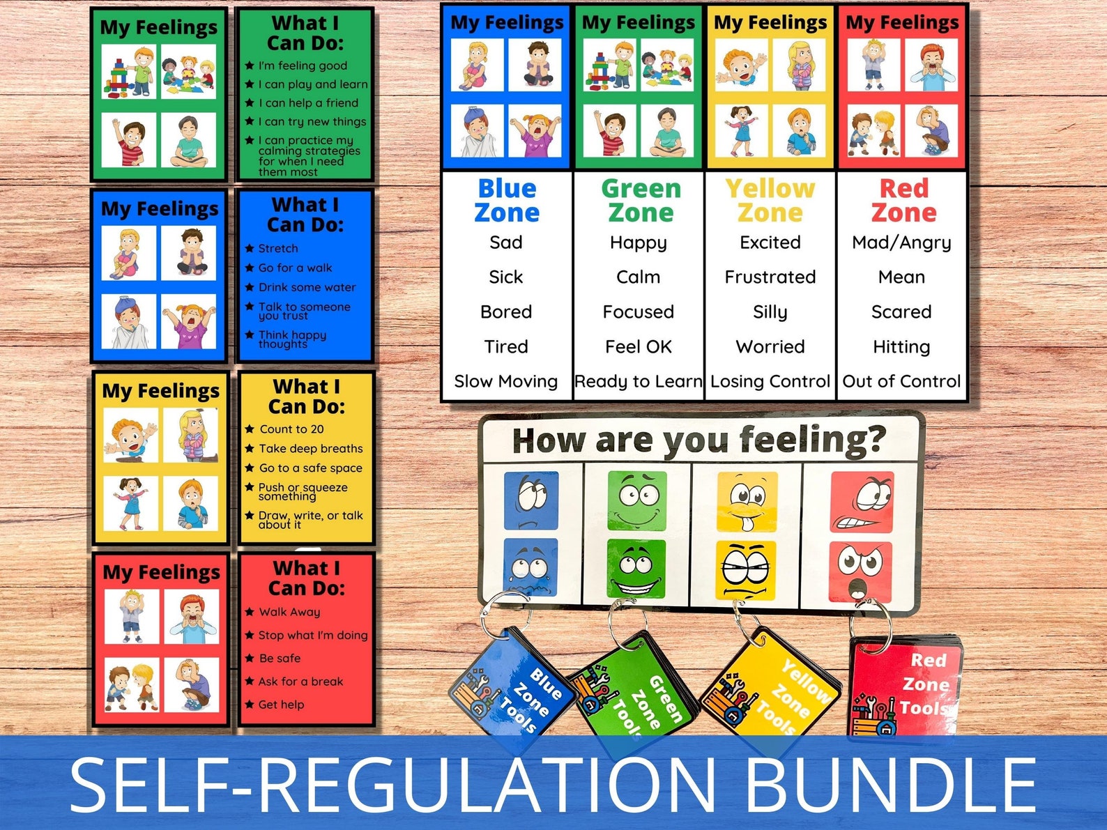 Self-regulation Zones BUNDLE Calming Corner Tools - Etsy
