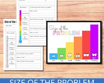 Size of the Problem Bundle, Emotional Regulation Zone Tool, Self-Reflection, Calming Corner, Problem Solving Skills, School Counselor office