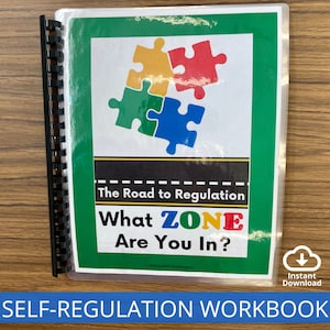 Self-Regulation Workbook, Calming Corner Tool, Understanding Your Zones, Emotional Regulation, ASD Support, SEL Coping Skills, ADHD Therapy