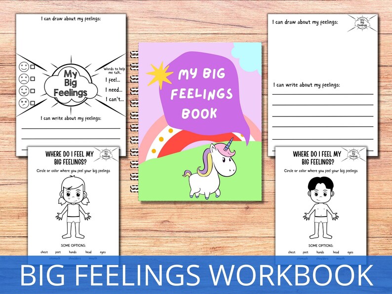 Selfregulation Zones Workbook for Kids Calm Corner Tools Etsy