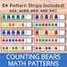 Counting Bears Patterns, Preschool Math Activities, Teddy Bear Counters ...