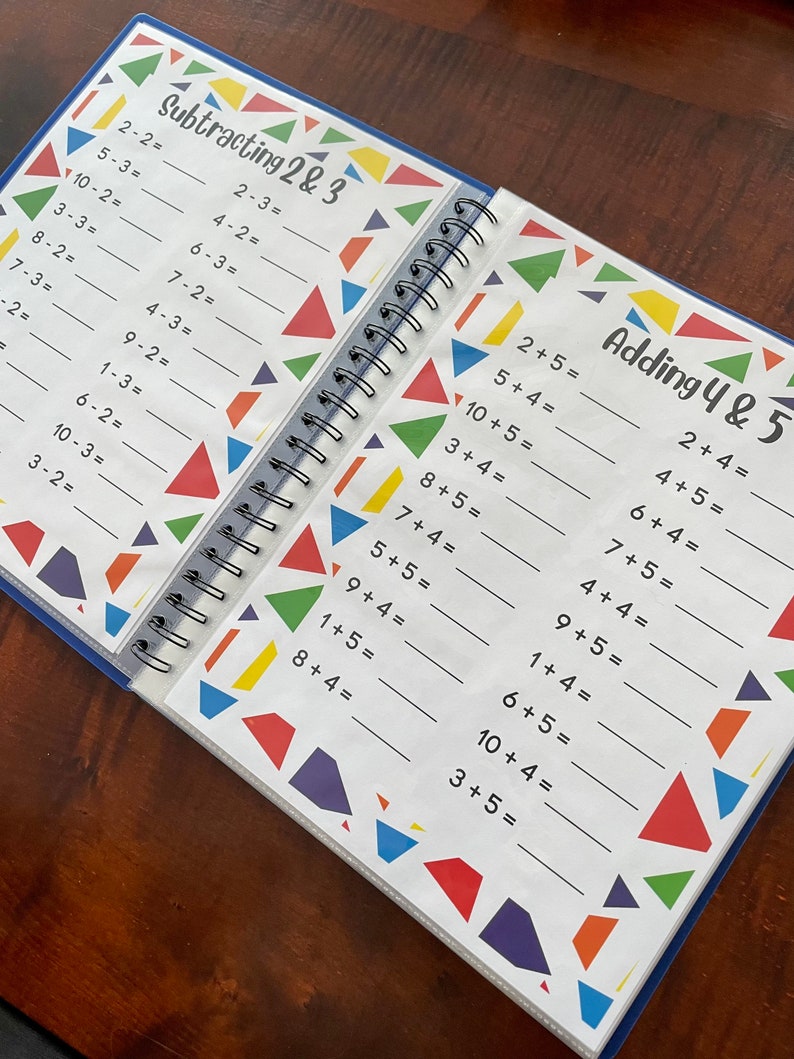 Addition och subtraktion matematikfakta, övningssidor för grundskolans matematik, utskrivbar arbetsbok, mattearbetsblad för hemundervisning, addition och subtraktion bild 2