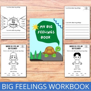 Self-Regulation Zones Workbook For Kids, Calm Corner Tools, Feelings Journal, Identifying Emotions, Mental Health Support, ADHD ASD Tool