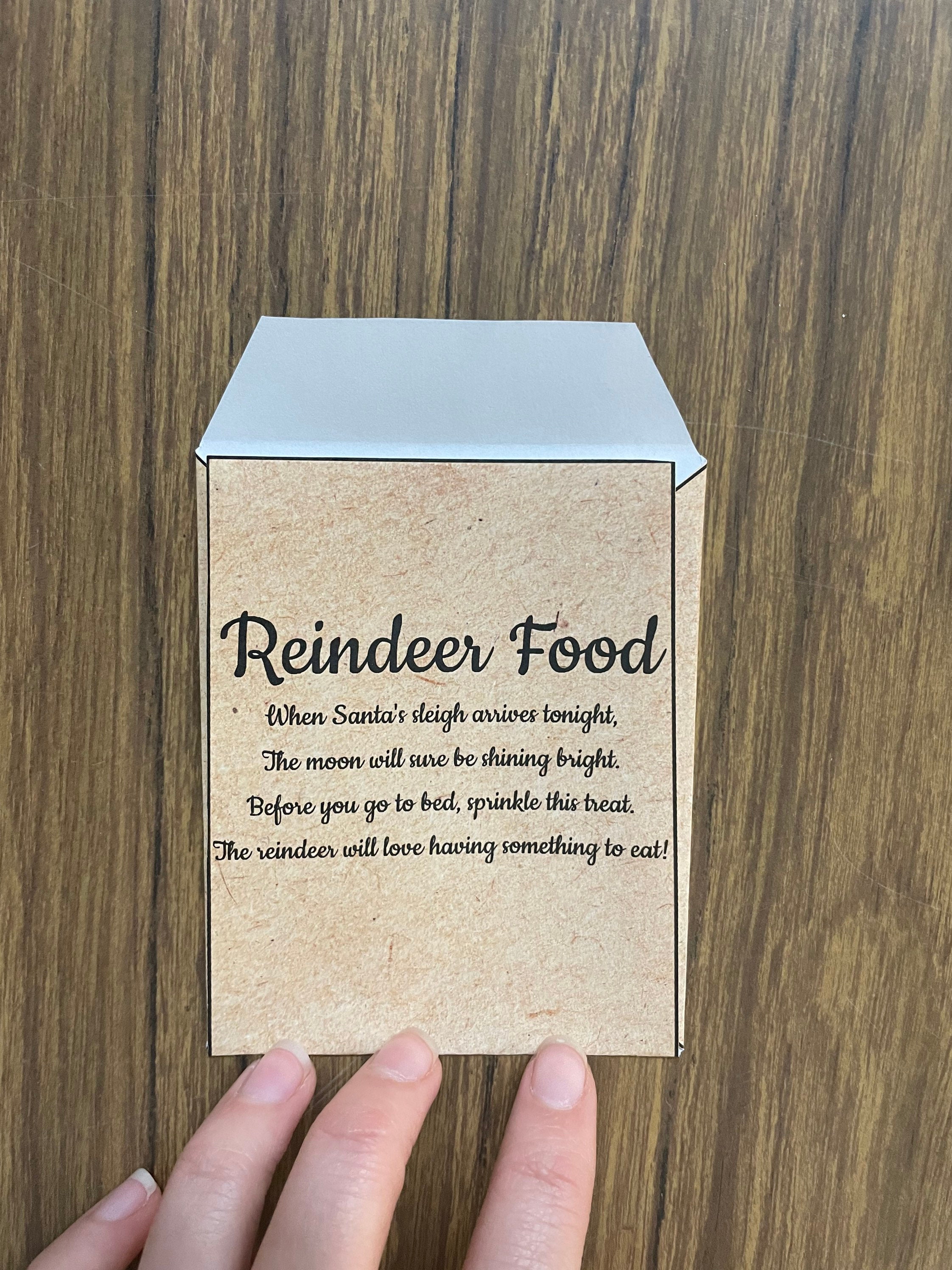 Magic Reindeer Food PRINTABLE Envelope Personalized - Etsy