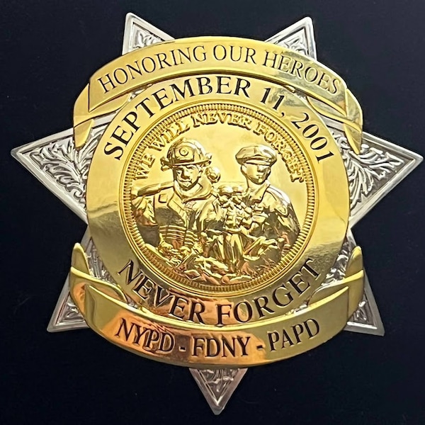 Limited Edition 9/11 Memorial police badge (1/25)