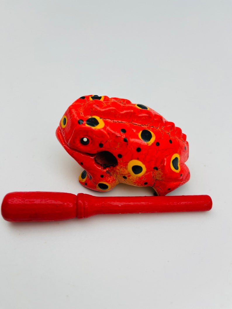 Colorful Wood Croaking Musical Frog Percussion Drum Rasp - Etsy