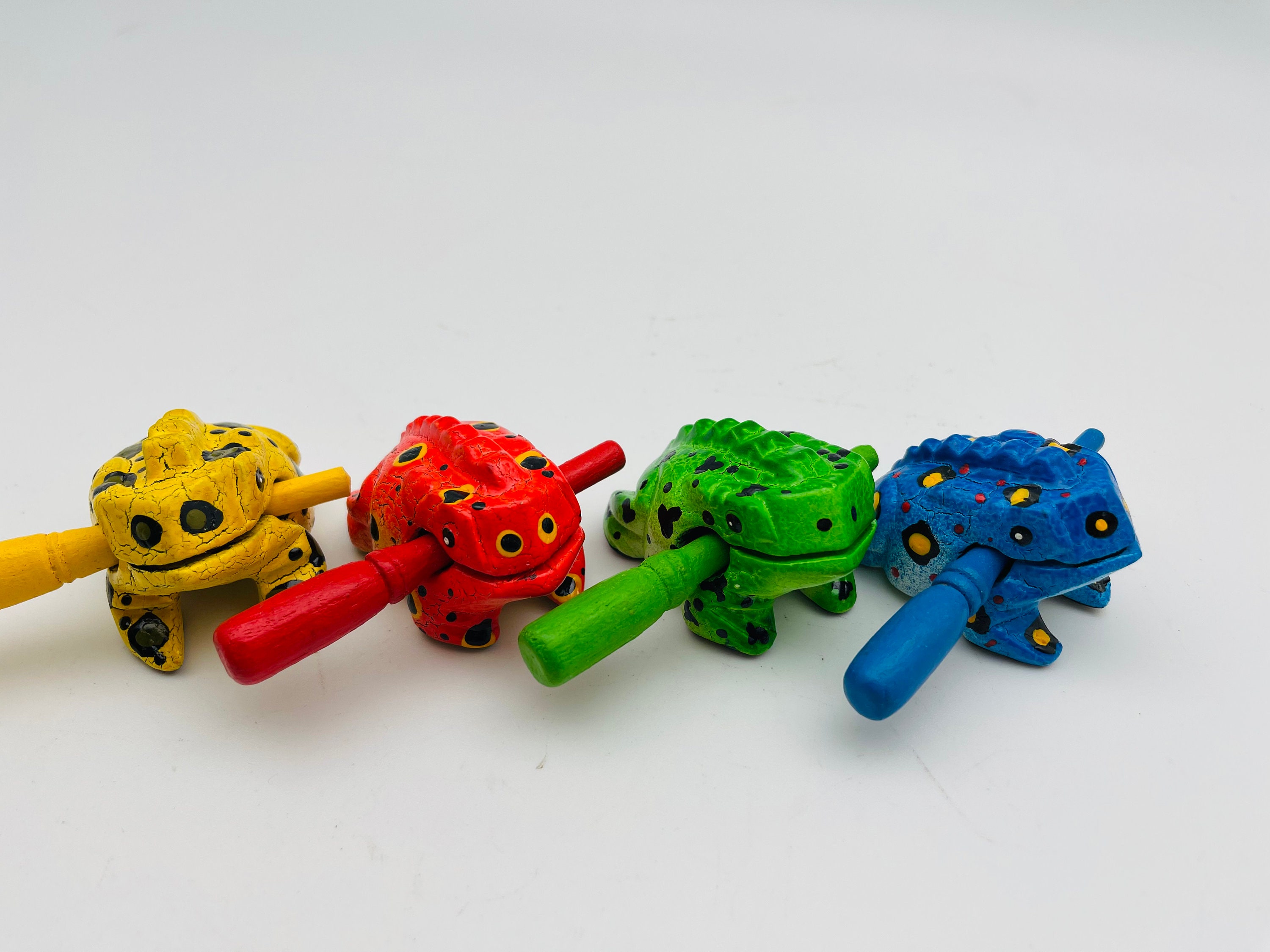 Colorful Wood Croaking Musical Frog Percussion Drum Rasp - Etsy