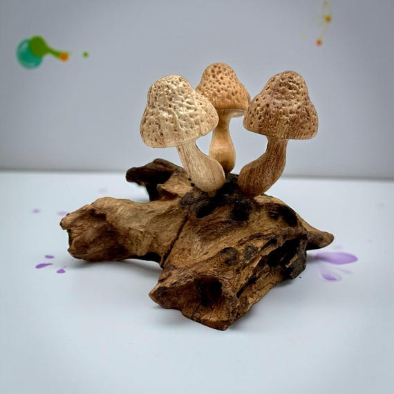 Bell wooden mushroom. Hand carved from Unique organic wood. wooden mushroom decoration, decorative wooden mushrooms, gift, woodenmushrooms,