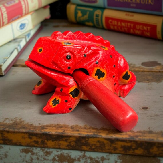 Red Cherry frog 5 inches