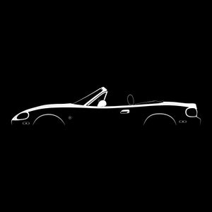 MX-5 Miata (NB) Silhouette Vector File