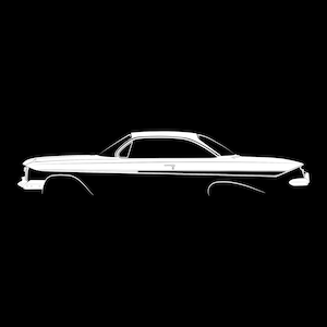 Impala SS (1961) Silhouette Vector File