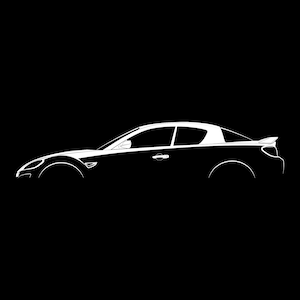 RX-8 Silhouette Vector File
