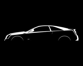 CTS-V Coupe (2011) Silhouette Vector File