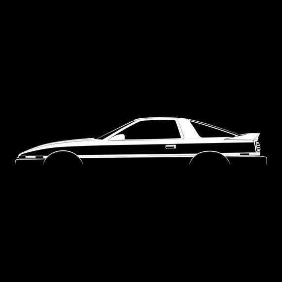 Supra A70 Silhouette Vector File - Etsy Australia