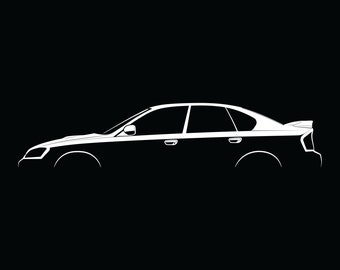 Subaru Legacy GT (BL) Silhouette Vector File
