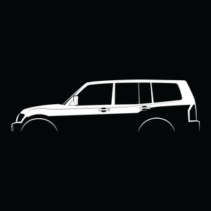 Pajero (1999) Silhouette Vector File