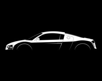 Audi R8 Svg, Cdr, Eps, Ai, Png, Jpg - Etsy UK