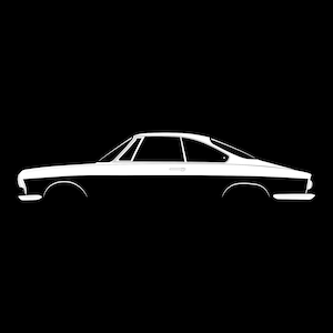 Simca Coupe 1000 Silhouette Vector File