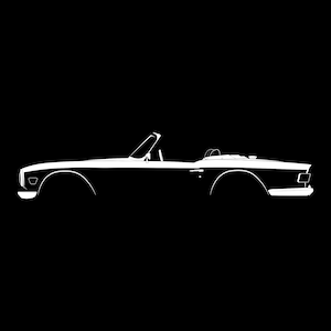 TR6 Roadster and Hardtop Silhouette Vector File