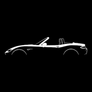 MX-5 Miata (ND) sylwetka plik wektorowy